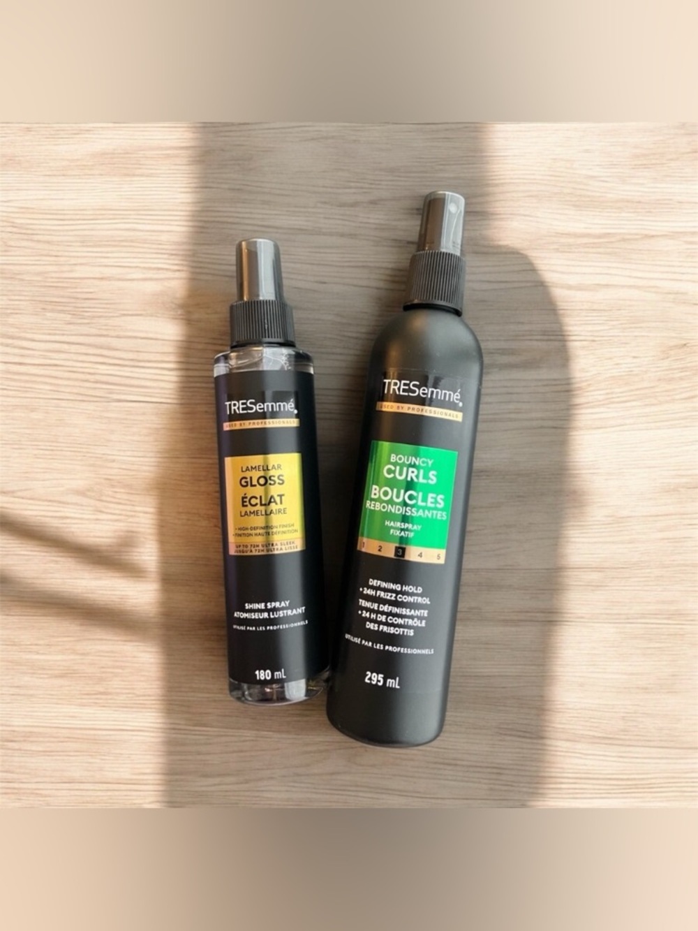 NEW TRESemmé Hair Care Duo - Bouncy Curls Defining Hold & Lamellar Gloss Shine